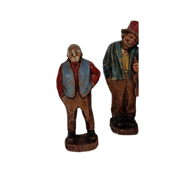 Syrocco Burwood Vintage 30s 40s Resin Hobo Folk Art Musicians Figurines - Picture 5 of 9